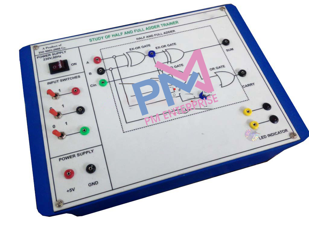 PM-P124 HALF ADDER TRAINER USING TTL GATE