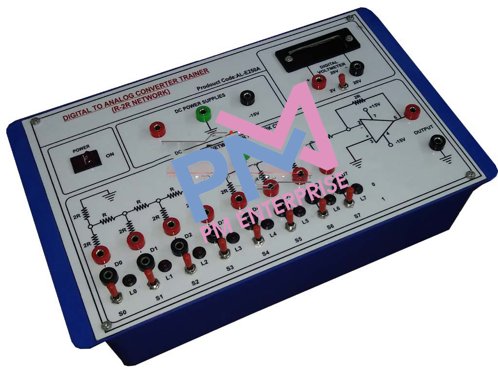 PM-P250A DIGITAL TO ANALOG CONVERTER TRAINER USING R-2R LADDER NETWORK (8BIT)