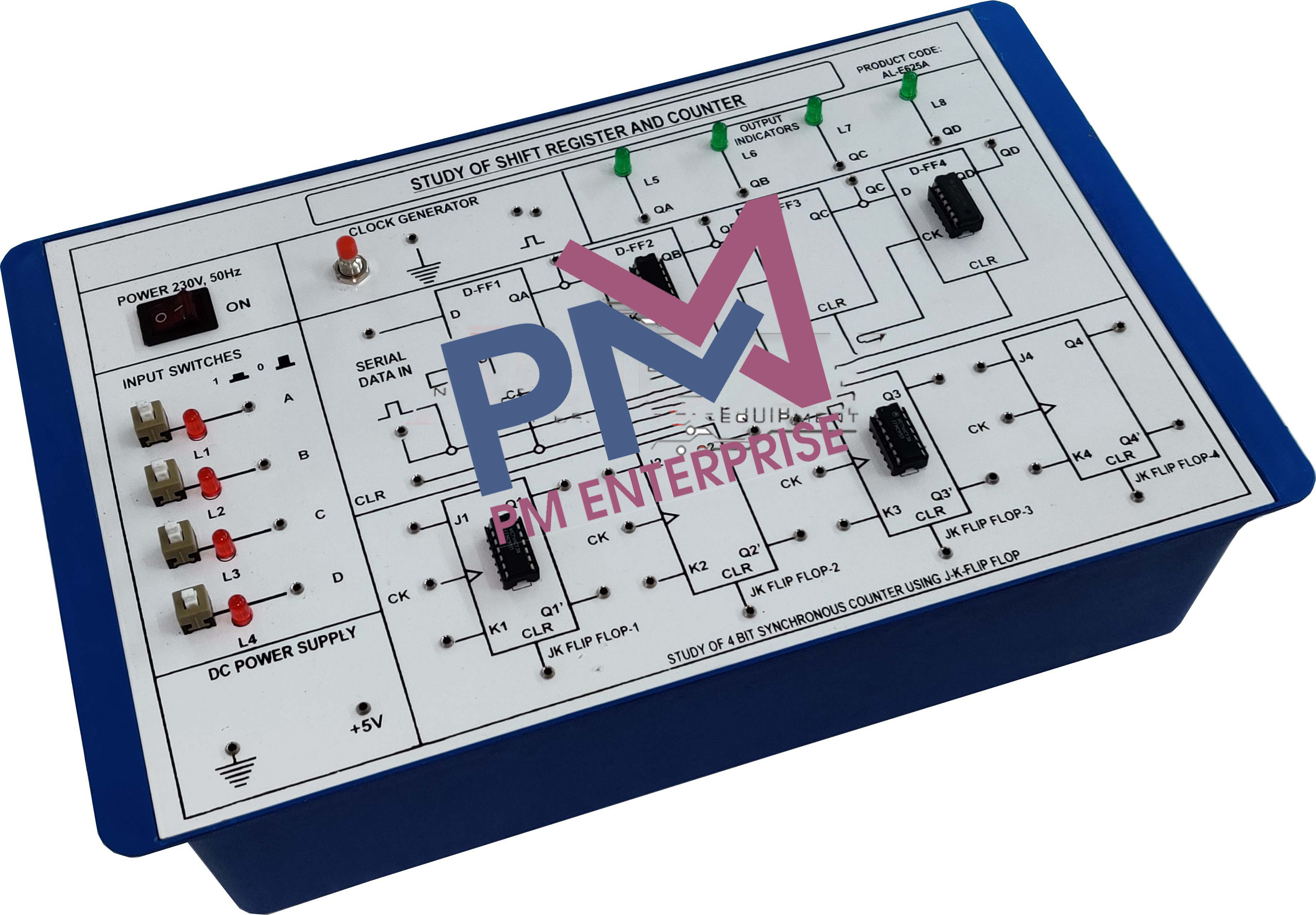 PM-P625A STUDY OF SHIFT REGISTER AND COUNTER